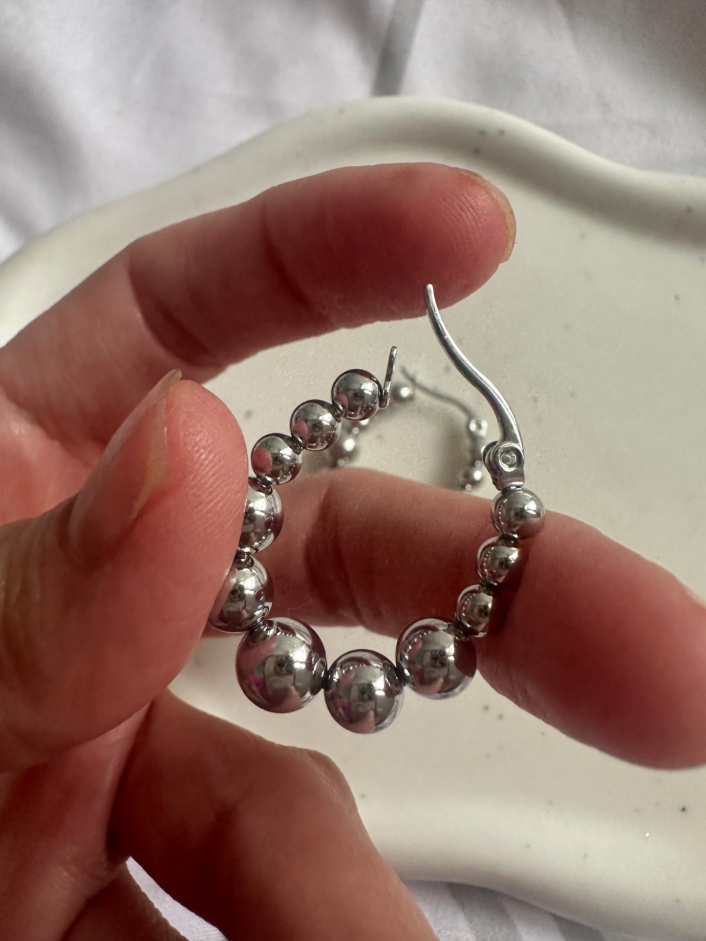 Stainless Steel Hoop Earrings