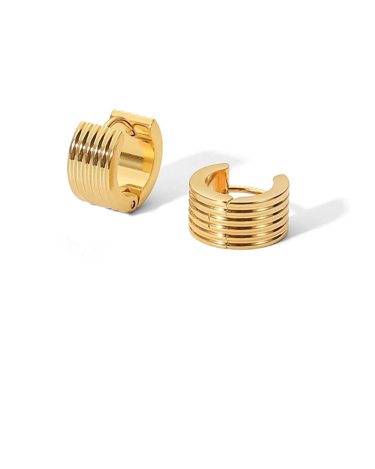 18k gold plated hoop earrings