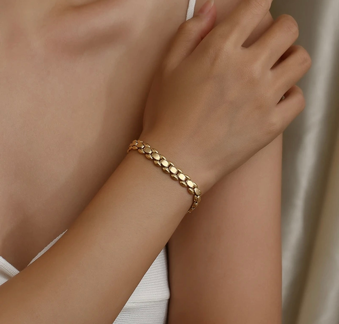 18k gold plated bracelet