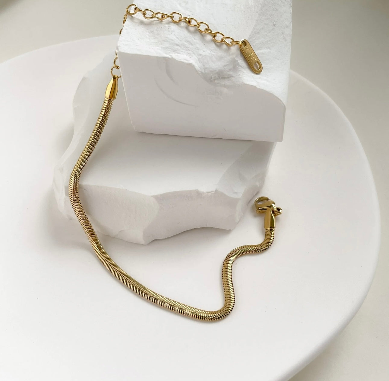 18K Gold Plated Snake Bracelet