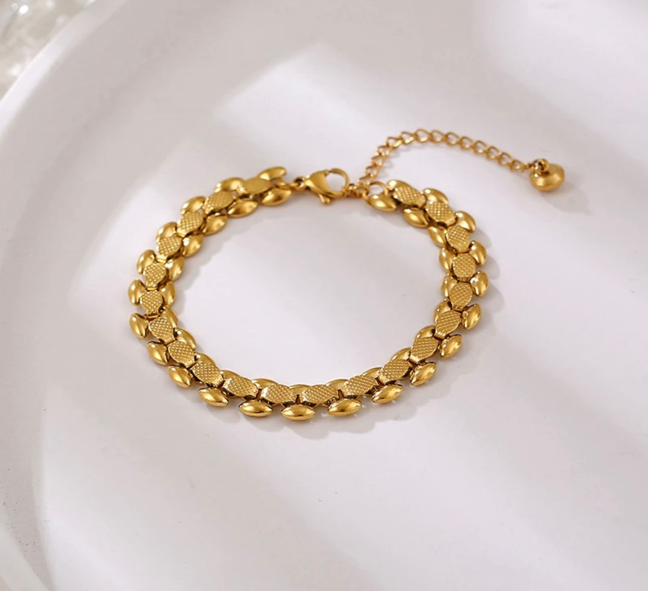 18k gold plated bracelet