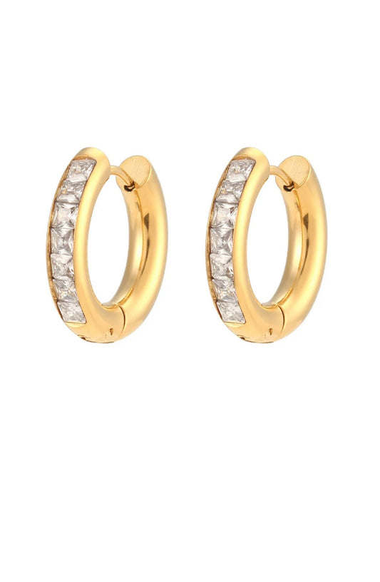 18K gold plated luxury earrings