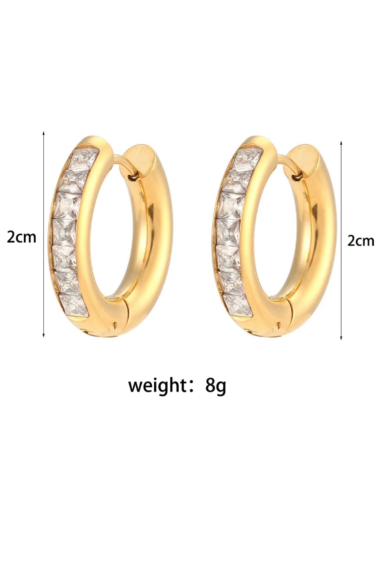 18K gold plated luxury earrings