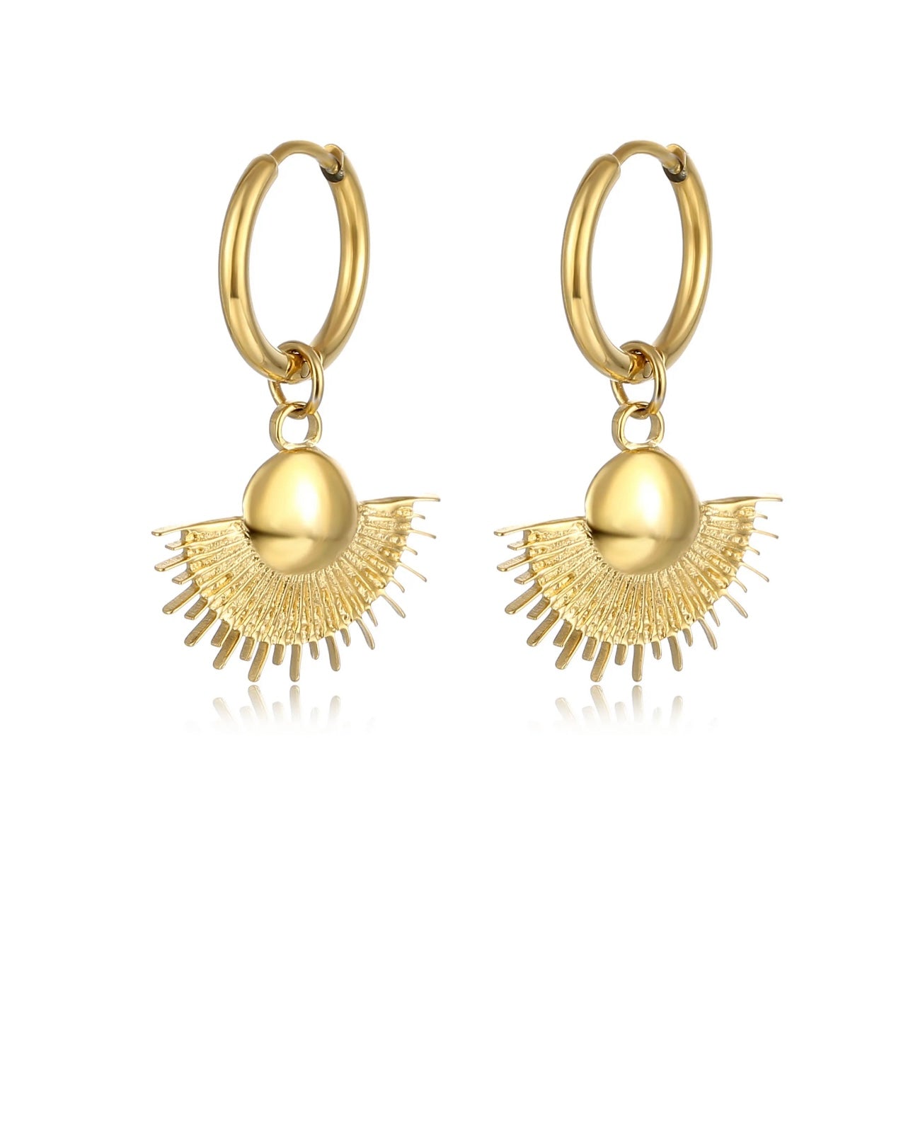 18k gold plated earrings